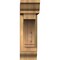 Ekena Millwork Imperial Traditional Smooth Bracket w/ Offset Brace, Western Red Cedar, 5 1/2"W x 18"D x 18"H BKT0604X18X18IMP01SWR - alternate 3